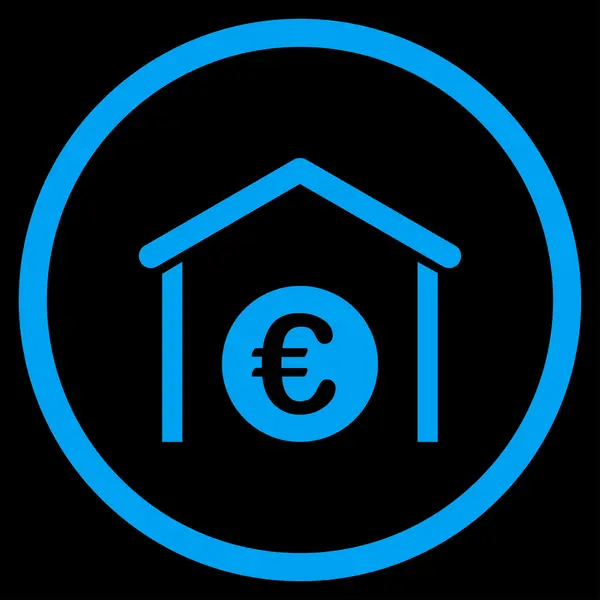 Euro-Garage umkreist Ikone — Stockvektor