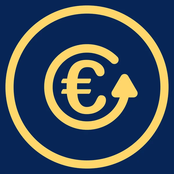 Euro-Gebühr umkreist Symbol — Stockvektor