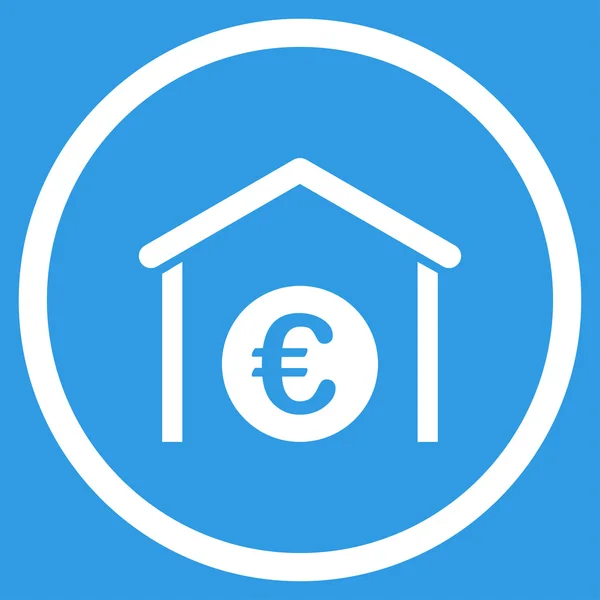 Euro Garage omcirkelde pictogram — Stockvector