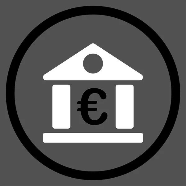 Euro Múzeum bekarikázott ikon — Stock Vector