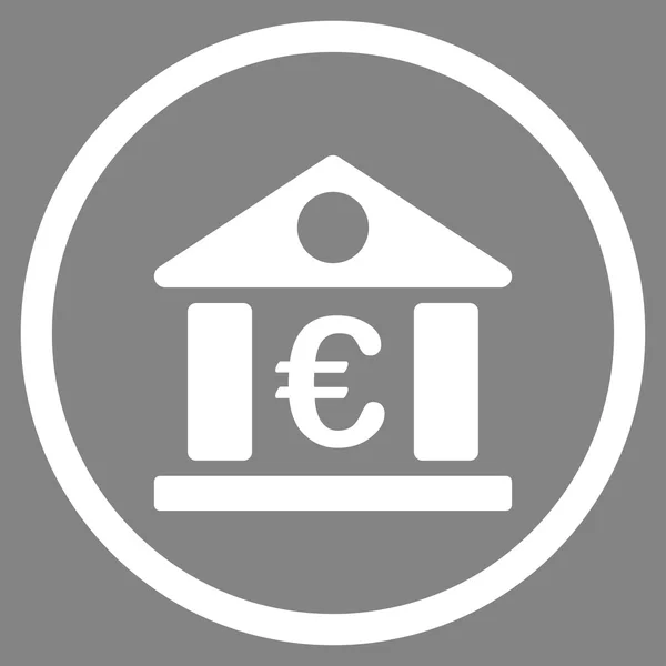 Museu do Euro Ícone circulado — Vetor de Stock