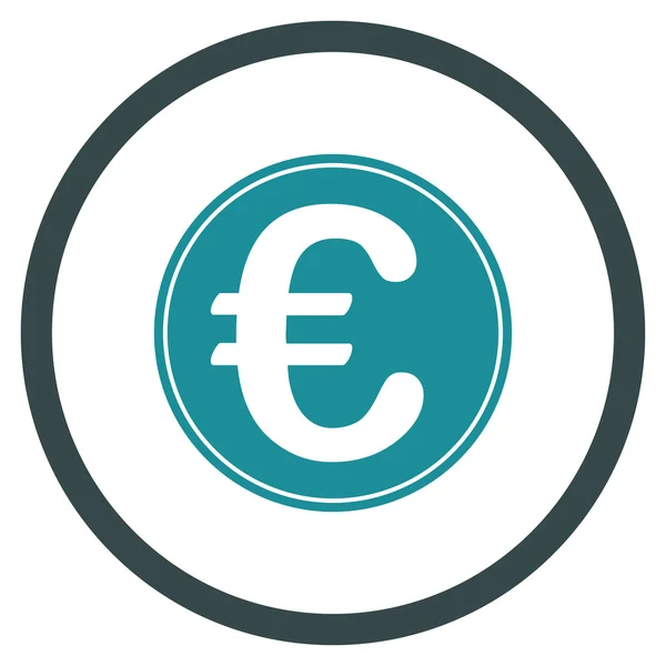 Icône entourée de pièces en euros — Image vectorielle