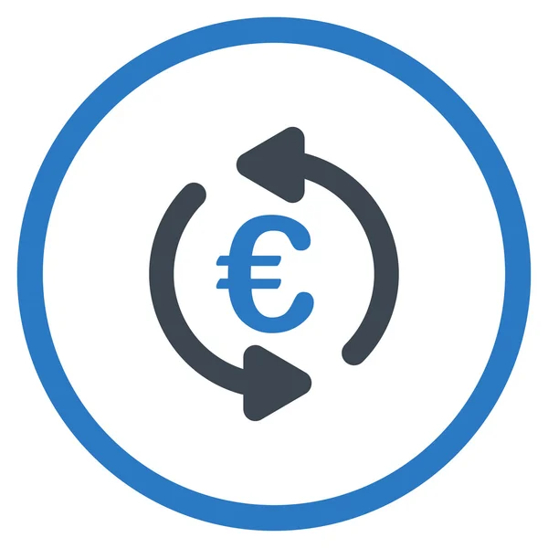 Update Euro Balance Circled Icon — Stock Vector