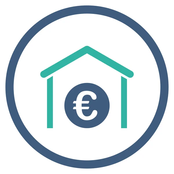 Euron Garage inringade ikonen — Stock vektor