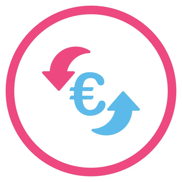 Refrescar Euro Circled icono — Archivo Imágenes Vectoriales