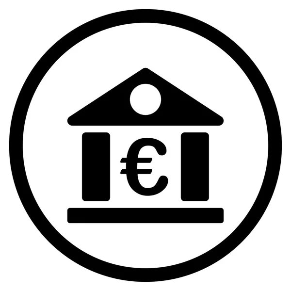 Museu do Euro Ícone circulado — Vetor de Stock