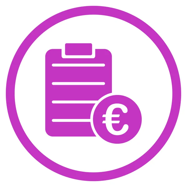 Euro Pad Rounded Icon — Stock Vector