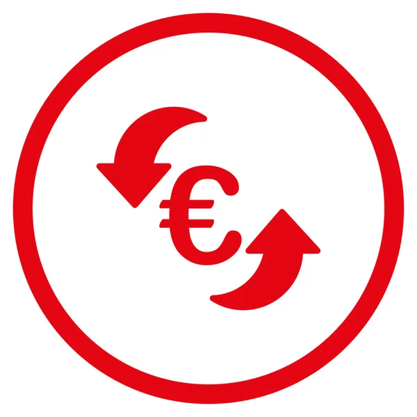 Ανανέωση στρογγυλευμένη εικόνα ευρώ — Διανυσματικό Αρχείο