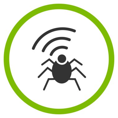 Radyo casus böcek daire içinde simgesini