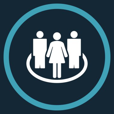 İnsanlar toplum çember simge