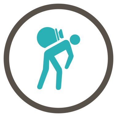 Porter iş simge yuvarlak