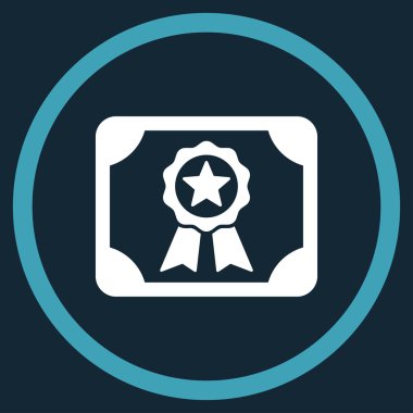 Sertifika yuvarlak simge