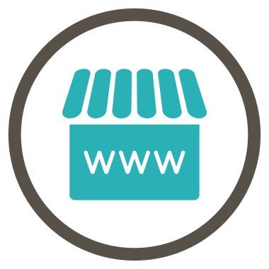 Webstore yuvarlak simge