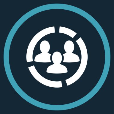 Demografi diyagramı çember simge