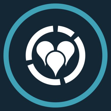 Geo diyagramı çember simge