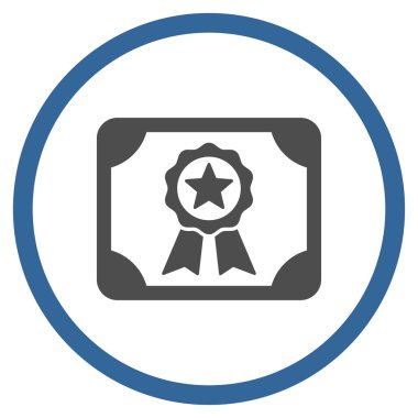 Sertifika yuvarlak simge