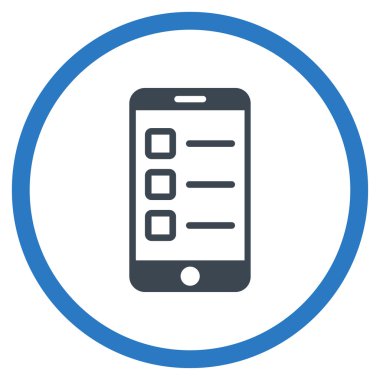 Mobil Test çember simge