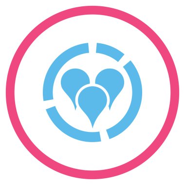 Geo diyagramı çember simge