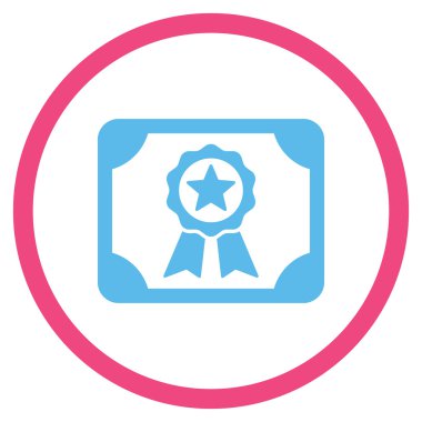 Sertifika yuvarlak simge