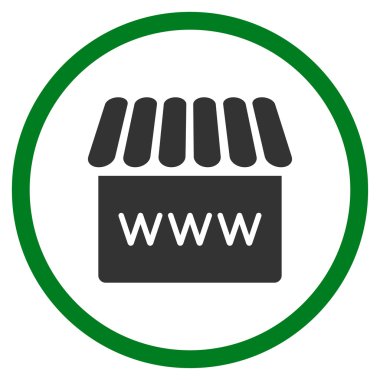 Webstore yuvarlak simge