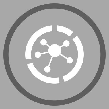 Bağlantıları diyagram simgesi daire