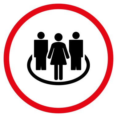 İnsanlar toplum yuvarlak simge