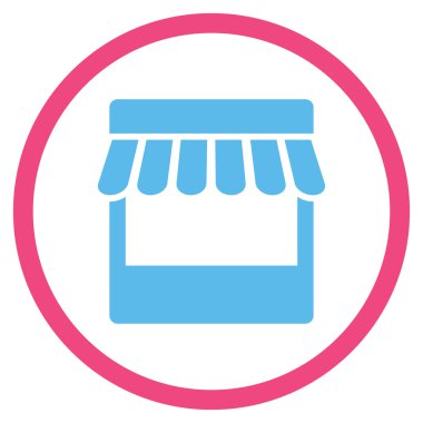 Mağaza cephe yuvarlak simge