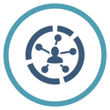 Linkler yuvarlak simge diyagram