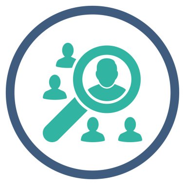 Arama istemci yuvarlak simgesi