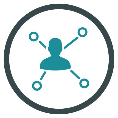 Kişi bağlantıları çember simge