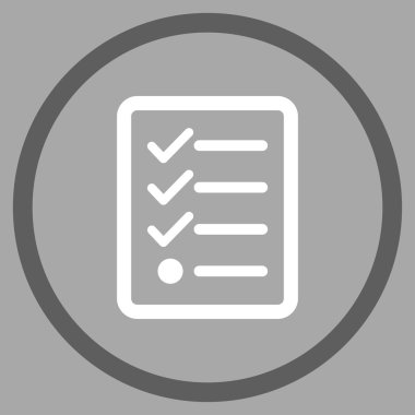 Denetim listesi çember simge