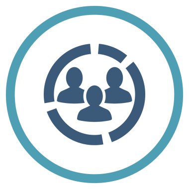 Demografi diyagramı çember simge