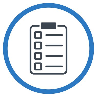 Sınav yuvarlak simge