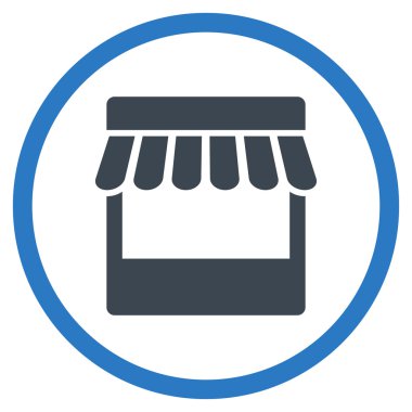 Mağaza cephe yuvarlak simge