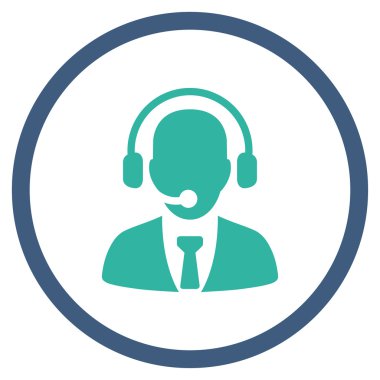 Çağrı Merkezi operatörü çember simge