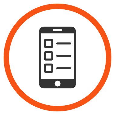 Mobil Test çember simge