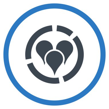 Geo diyagram simgesi yuvarlak