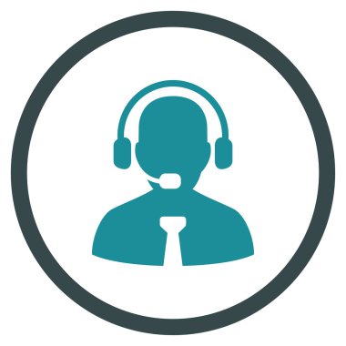 Destek operatör çember simge