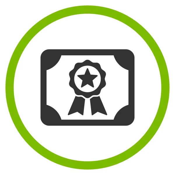 Ícone de um círculo de certificado —  Vetores de Stock
