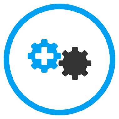 Tıbbi işlem yuvarlak simgesi