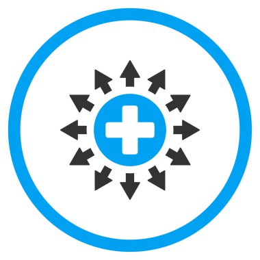 Eczane dağıtım yuvarlak simge