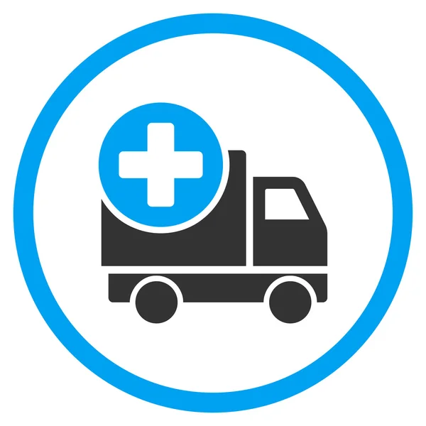 Medical Delivery Rounded Icon — Stock Vector