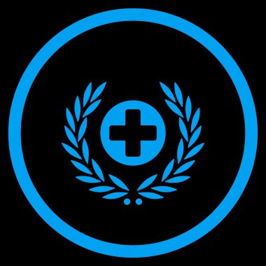 Tıp Embleme yuvarlak simge