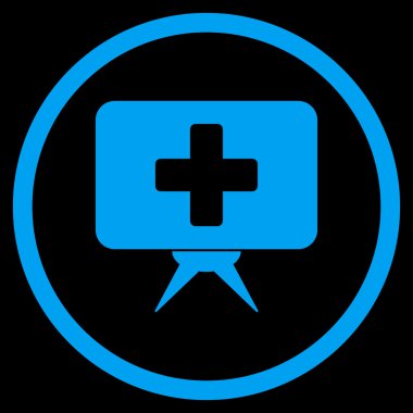 Sağlık sunum yuvarlak simge