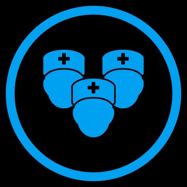 Sağlık personeli çember simge