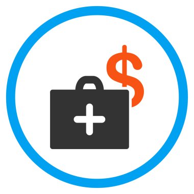 Tıbbi fon yuvarlak simge