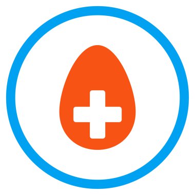 Artı simgesi yumurta yuvarlak