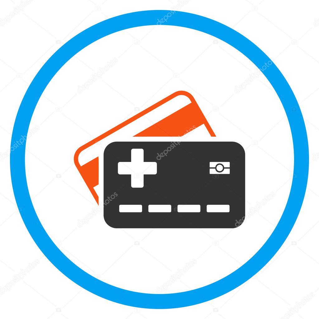 Medical Insurance Cards Rounded Icon