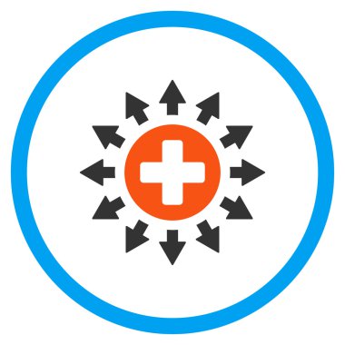 Eczane dağıtım çember simge