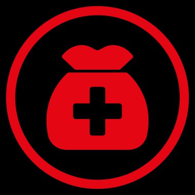 Tıbbi sermaye simgesini daire